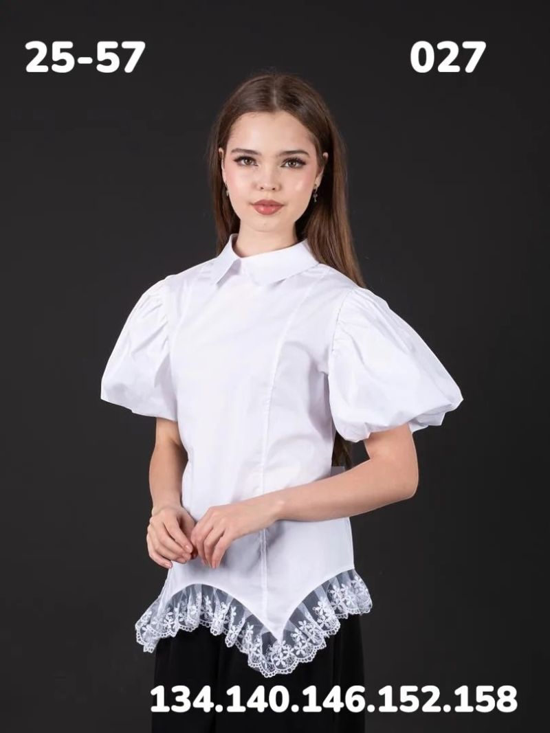 Блузка 027 белый