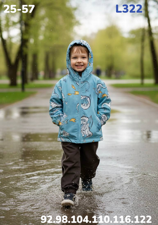 Костюм L322 голубой