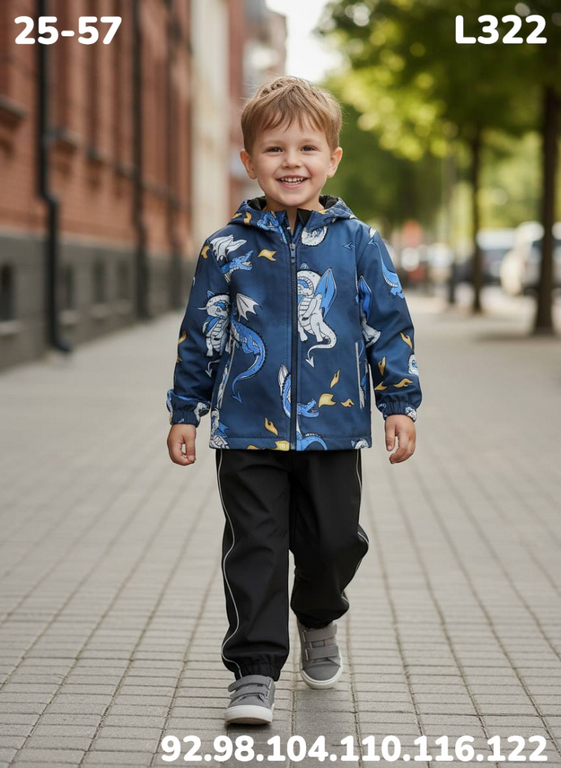 Костюм L322 синий